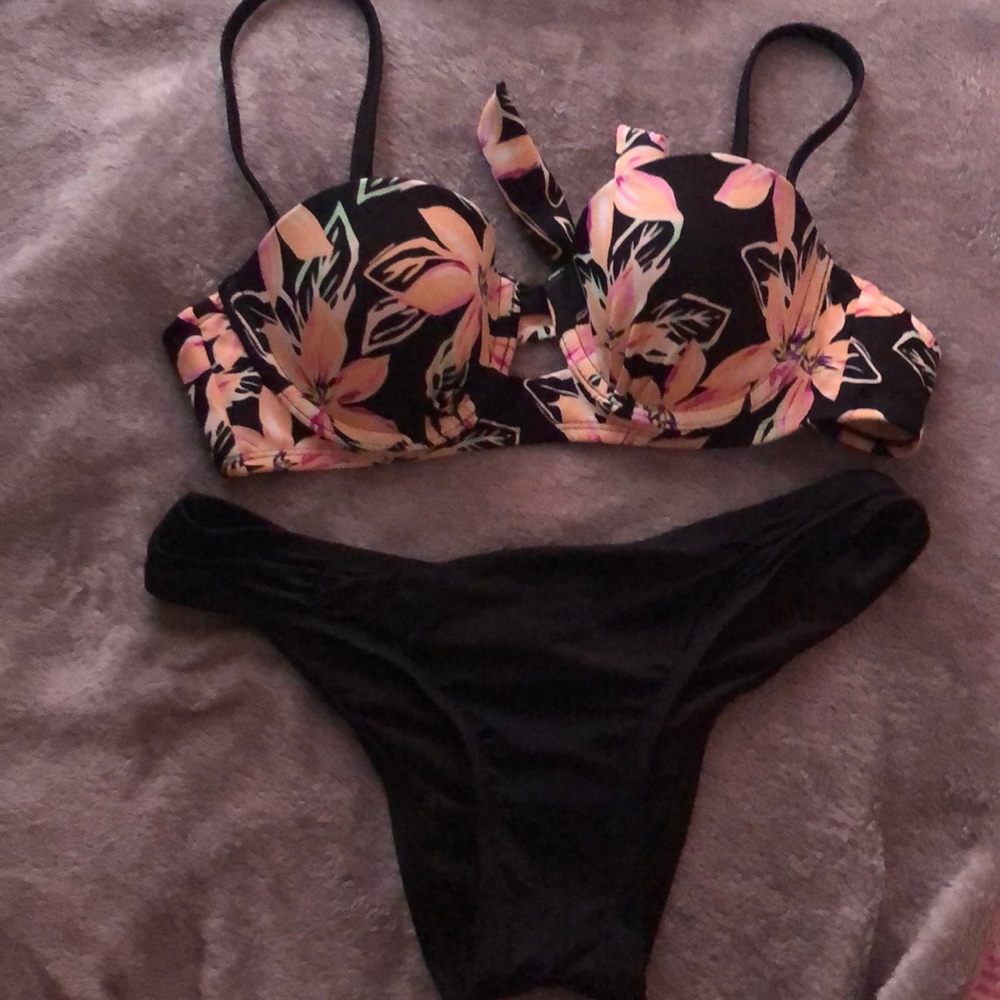 This is a two piece swim suite